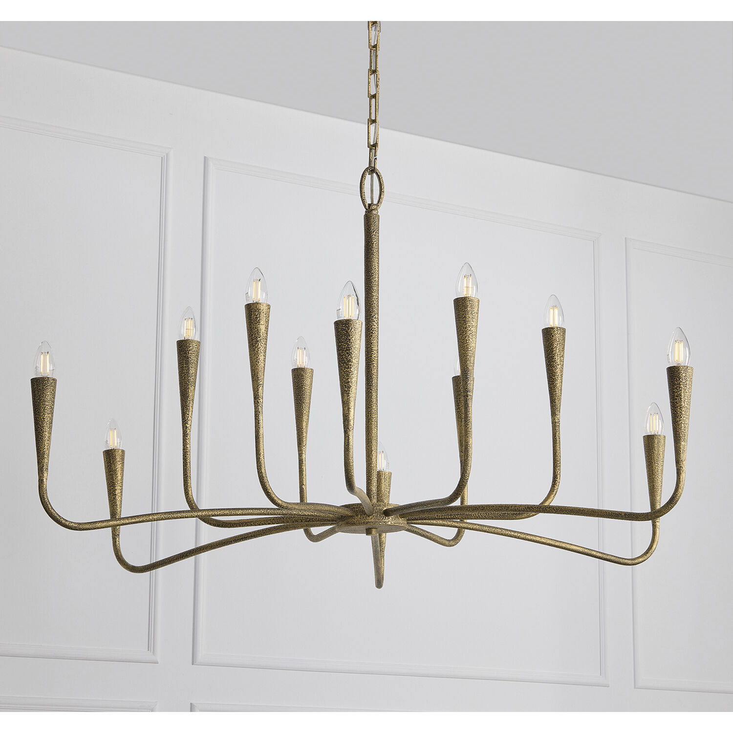 Savari 12 Light 46 inch Artisan Gold Chandelier Ceiling Light