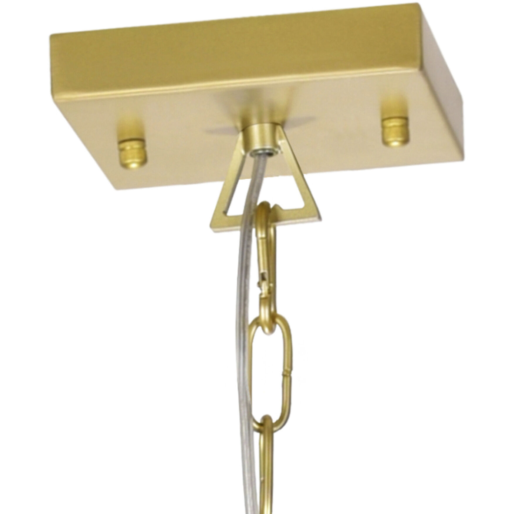 Tudor 6 Light 20 inch Satin Gold and Black Up Chandelier Ceiling Light