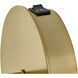 Izzy LED 6 inch Lacquered Brass Sconce Wall Light