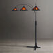 Natural Mica 86 inch 75.00 watt Bronze and Espresso Arc Floor Lamp Portable Light