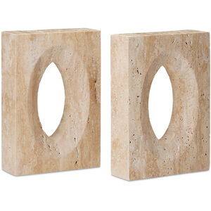 Demi 5.5 inch Natural Bookends, Set of 2