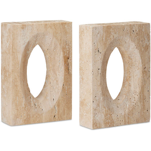 Demi 5.5 inch Natural Bookends, Set of 2