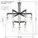 Pullman Junction 9 Light 30 inch Coal / Brushed Nickel Chandelier Ceiling Light