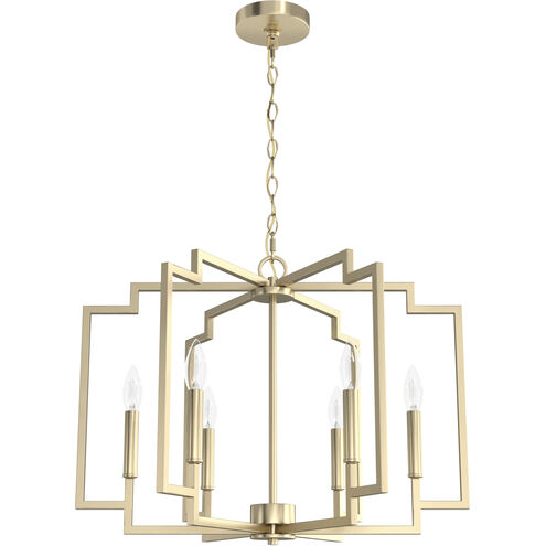 Zoanne 6 Light 24 inch Alturas Gold Chandelier Ceiling Light