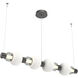 Torno Mandrel LED 53.3 inch Graphite with Chalk Linear Chandelier Ceiling Light