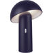 Setas 10.13 inch 3 watt Navy Blue Table Lamp Portable Light