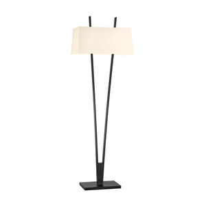 V-Lamp 65 inch 100 watt Satin Black Floor Lamp Portable Light