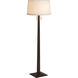Taper 60 inch 23.00 watt Dark Walnut Wood and Weathered Brass Floor Lamp Portable Light