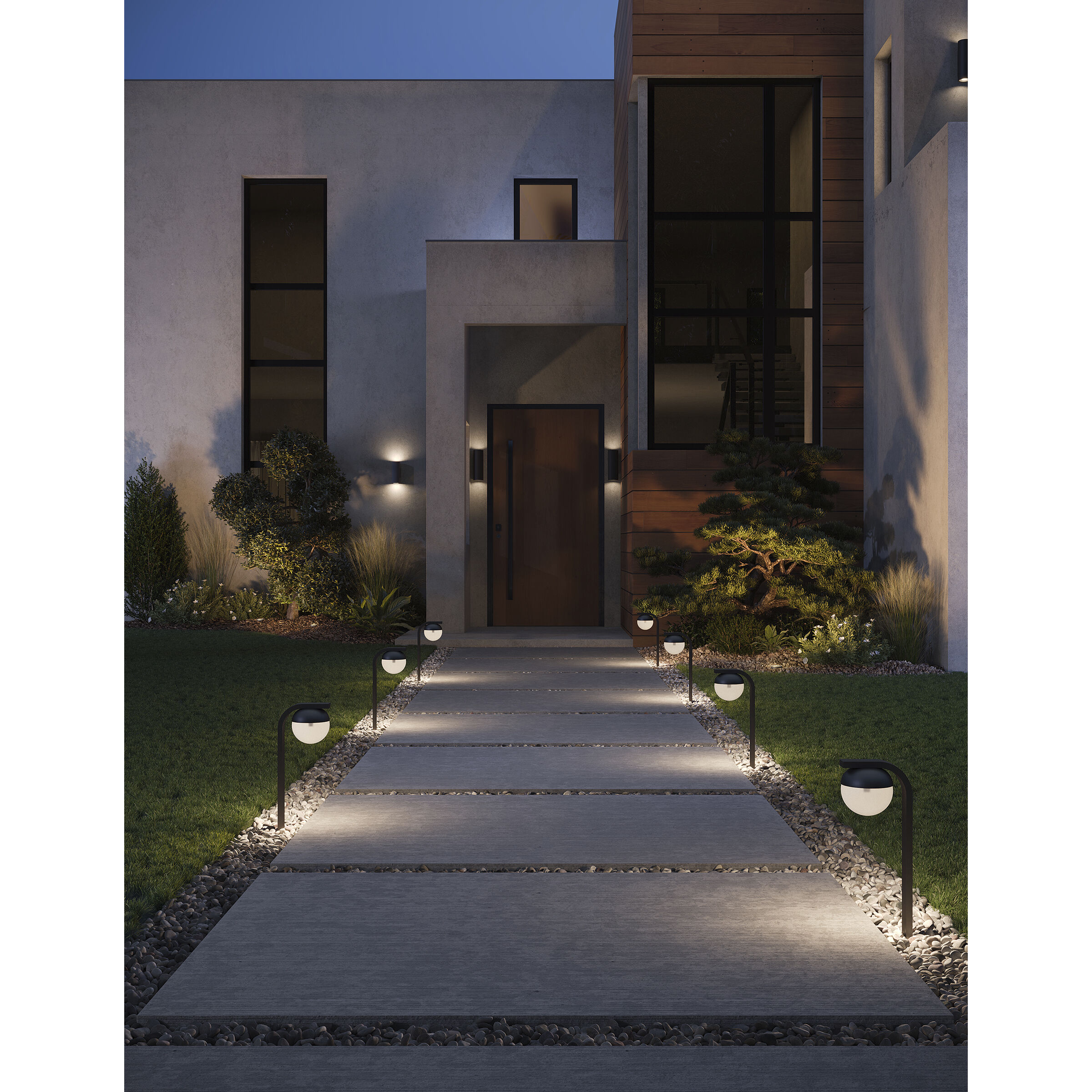 Coastal Elements Silo LED 12 inch Black Outdoor Wall Mount Lantern, Up/Down Light