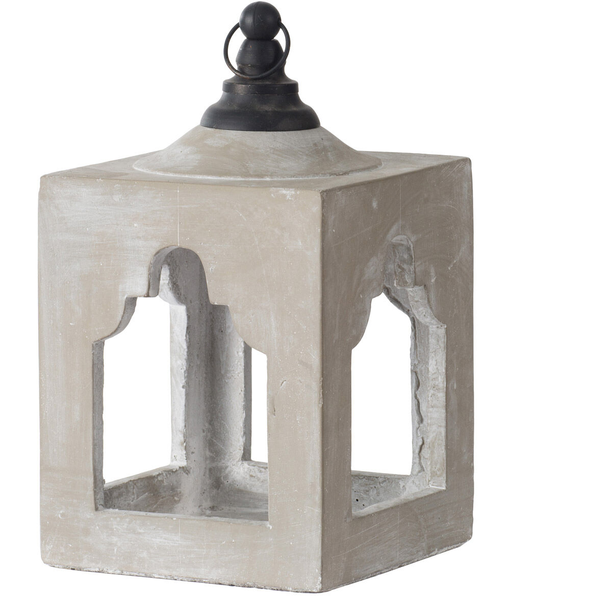 Garden 7.5 inch Gray Lantern