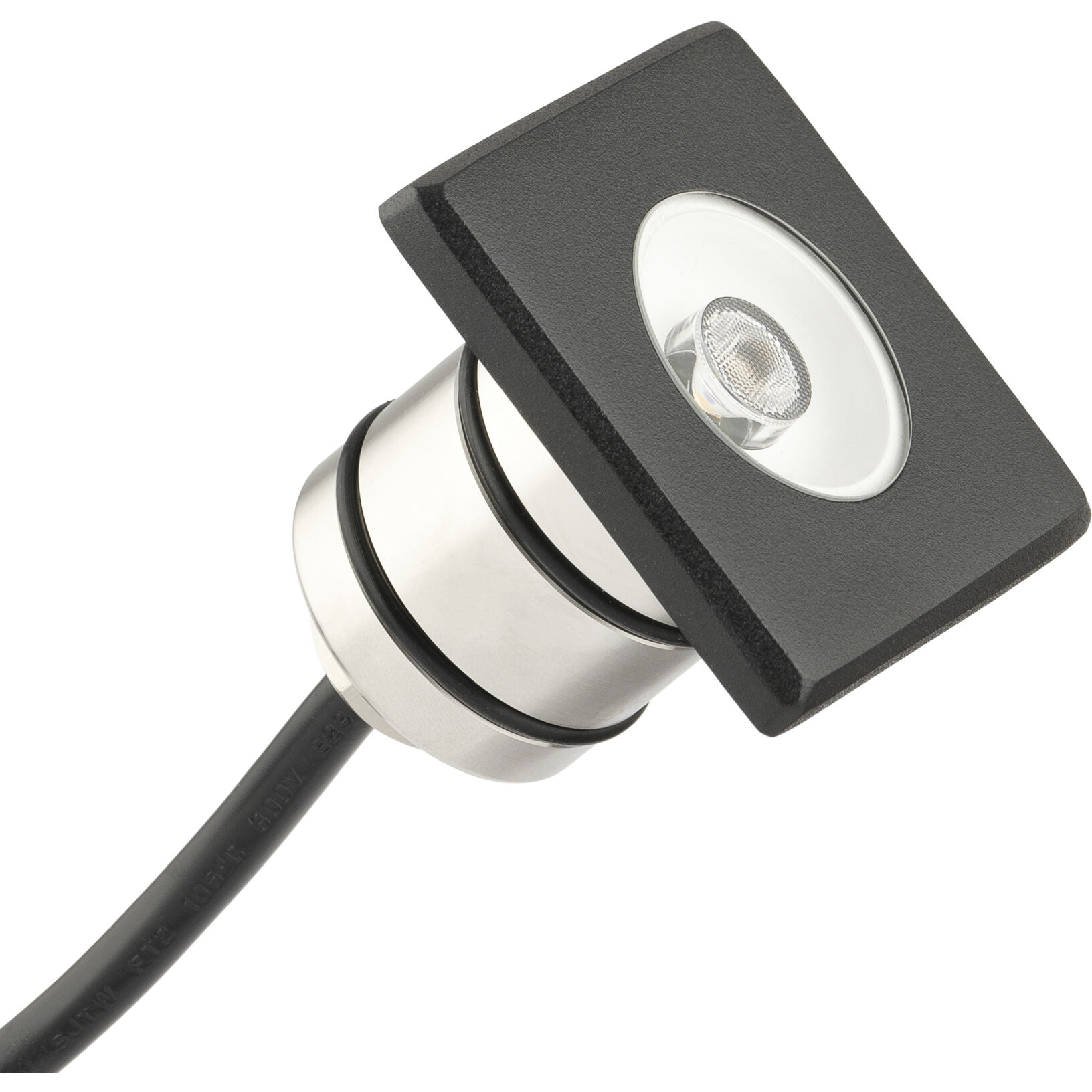 LED Mini All-Purpose Black Brass Square Accessory