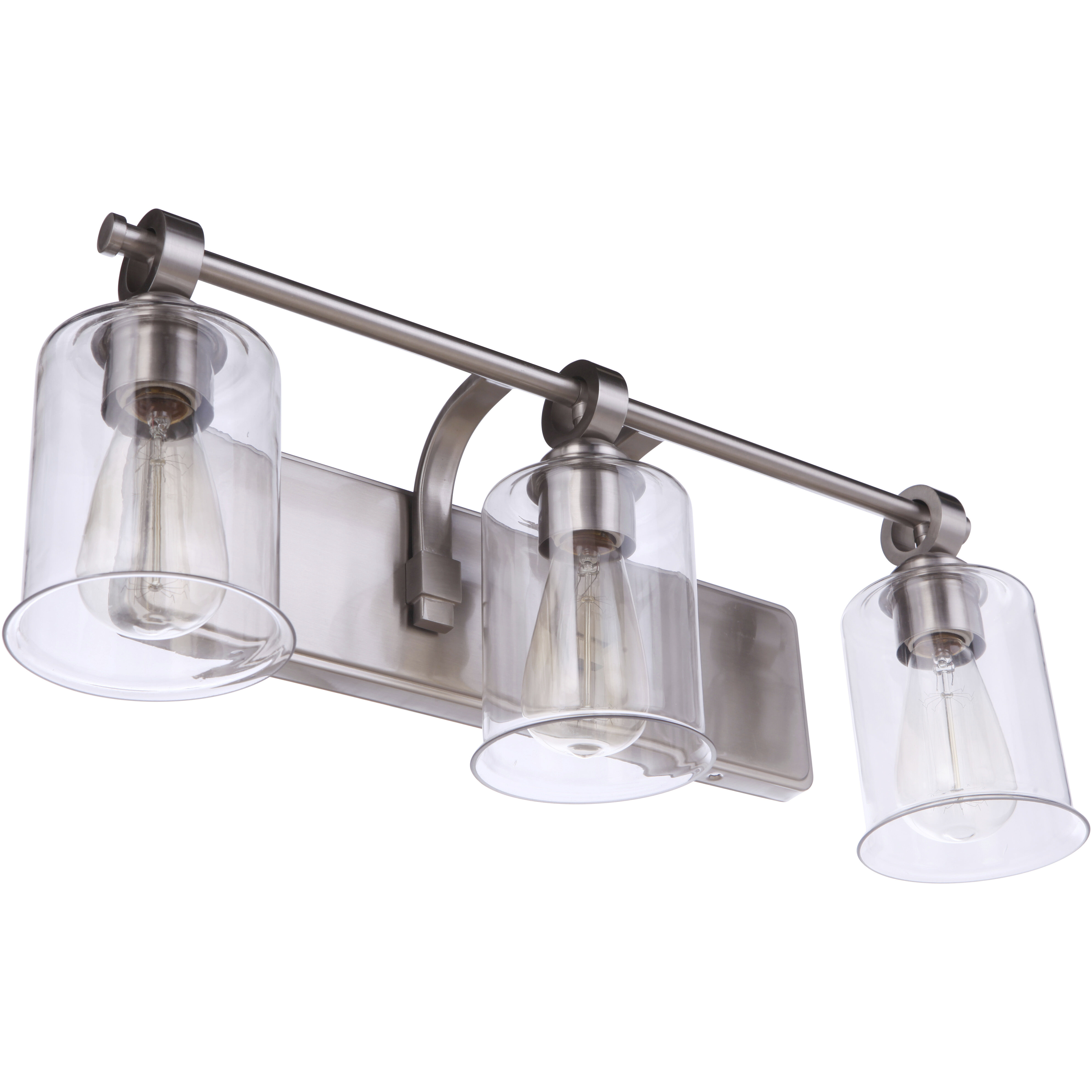 Romero 3 Light 24 inch Brushed Polished Nickel Vanity Light Wall Light