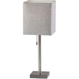 Estelle 24 inch 60.00 watt Brushed Steel Table Lamp Portable Light