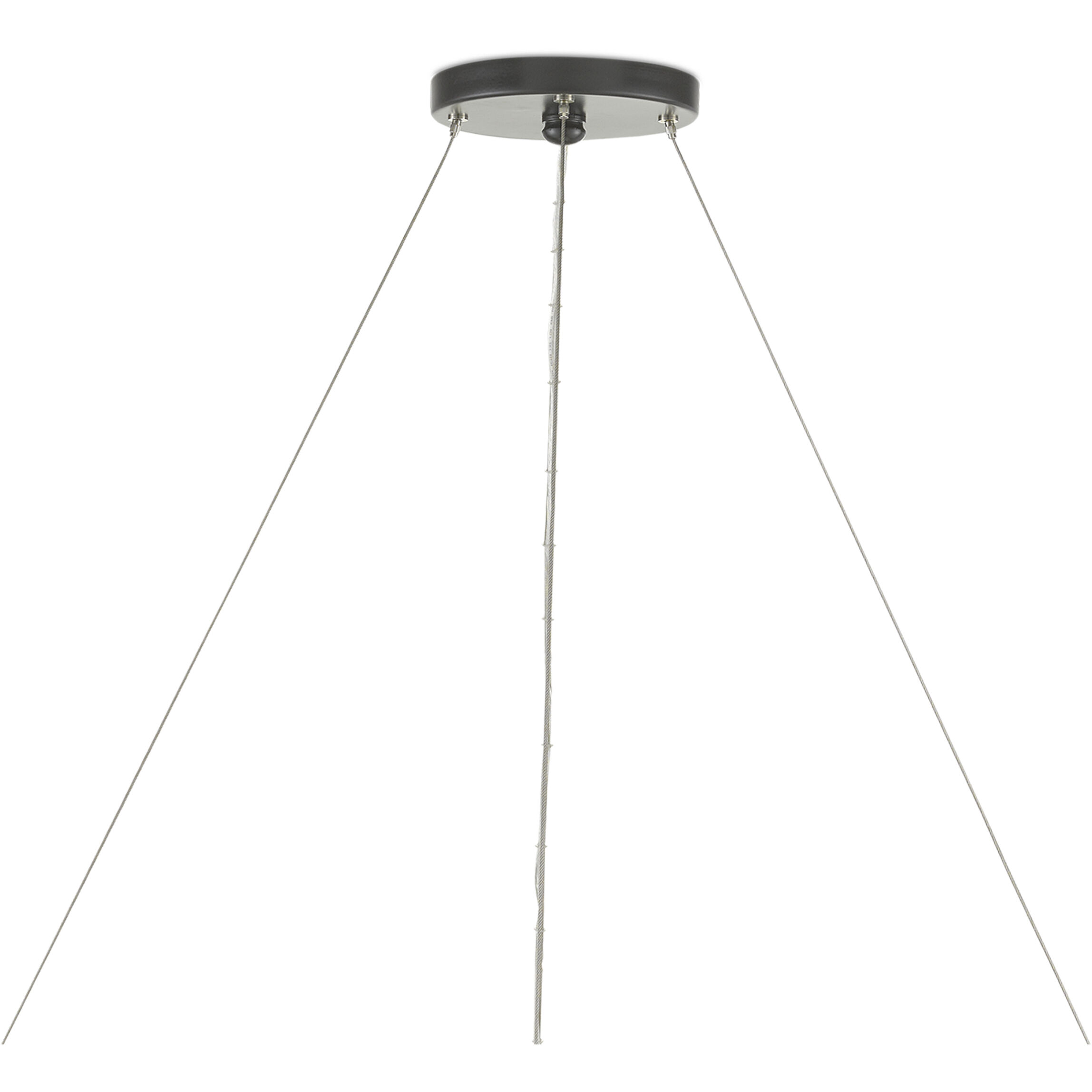 Portmeirion 8 Light 37 inch Satin Black/Abaca Rope Chandelier Ceiling Light