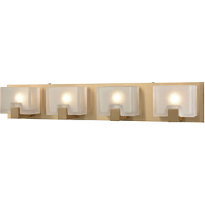 Dobbs LED 28 inch Satin Brass Vanity Light Wall Light