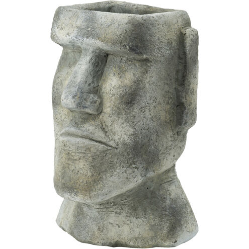 Easter Island Gray Outdoor Planter