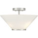 Blair 3 Light 15 inch Satin Nickel Convertible Semi-Flush or Pendant Ceiling Light