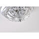 Canada 4 Light 14.56 inch Chrome Flush Mount Ceiling Light