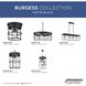 Burgess 1 Light 8.87 inch Matte Black Flushmount Ceiling Light, Design Series