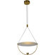 Artisan Collection/COMO Series 16 inch Antique Brass Pendant Ceiling Light