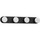 Rezz LED 16 inch Black Bath Vanity Light Wall Light