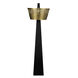 Claudius 68 inch 60.00 watt Black and Brass Floor Lamp Portable Light
