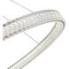 Chevron LED 39.37 inch Brushed Nickel Pendant Ceiling Light