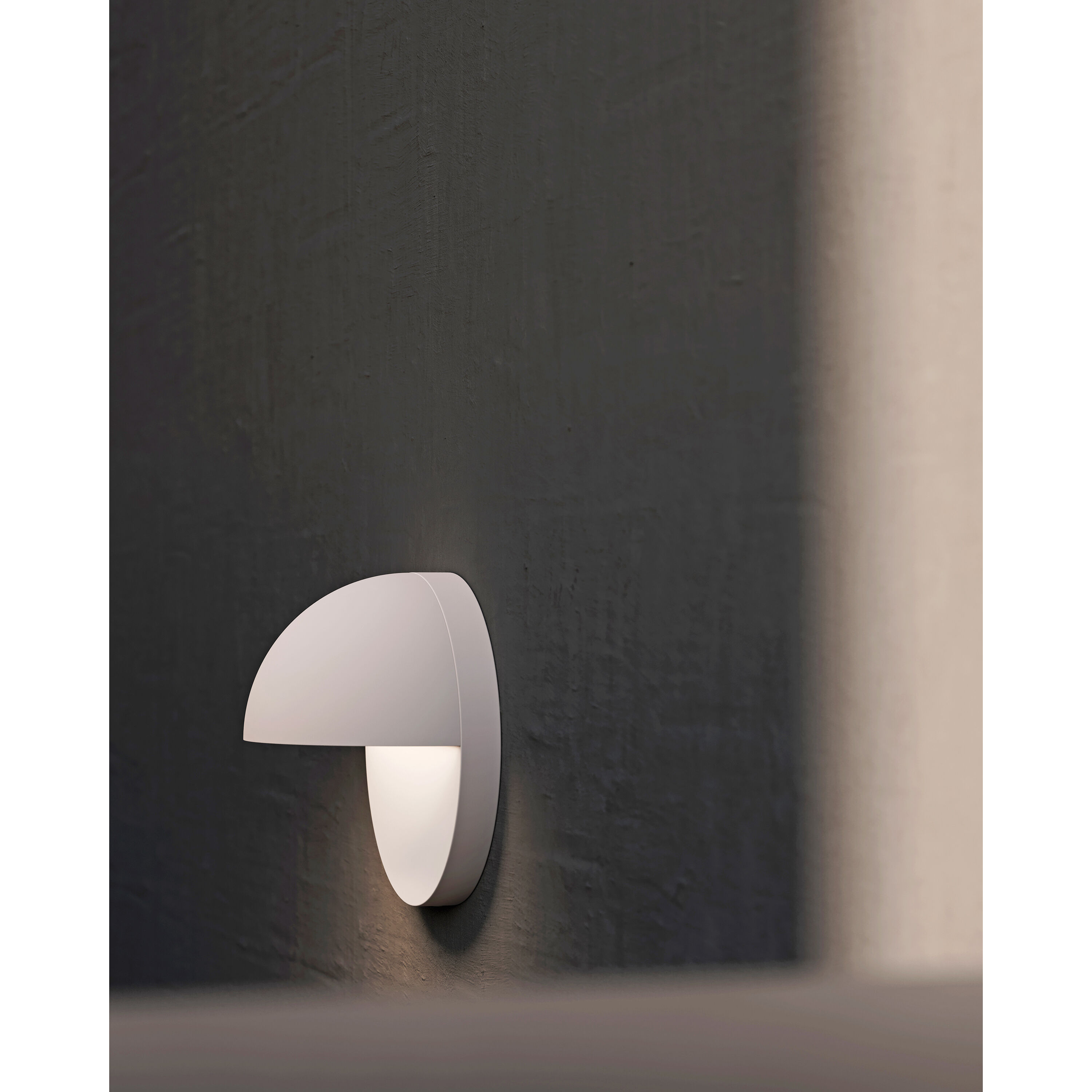 Mezza Cupola LED 8 inch Textured White Sconce Wall Light