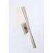 Thomas O'Brien Galahad LED 3 inch Polished Nickel Linear Sconce Wall Light