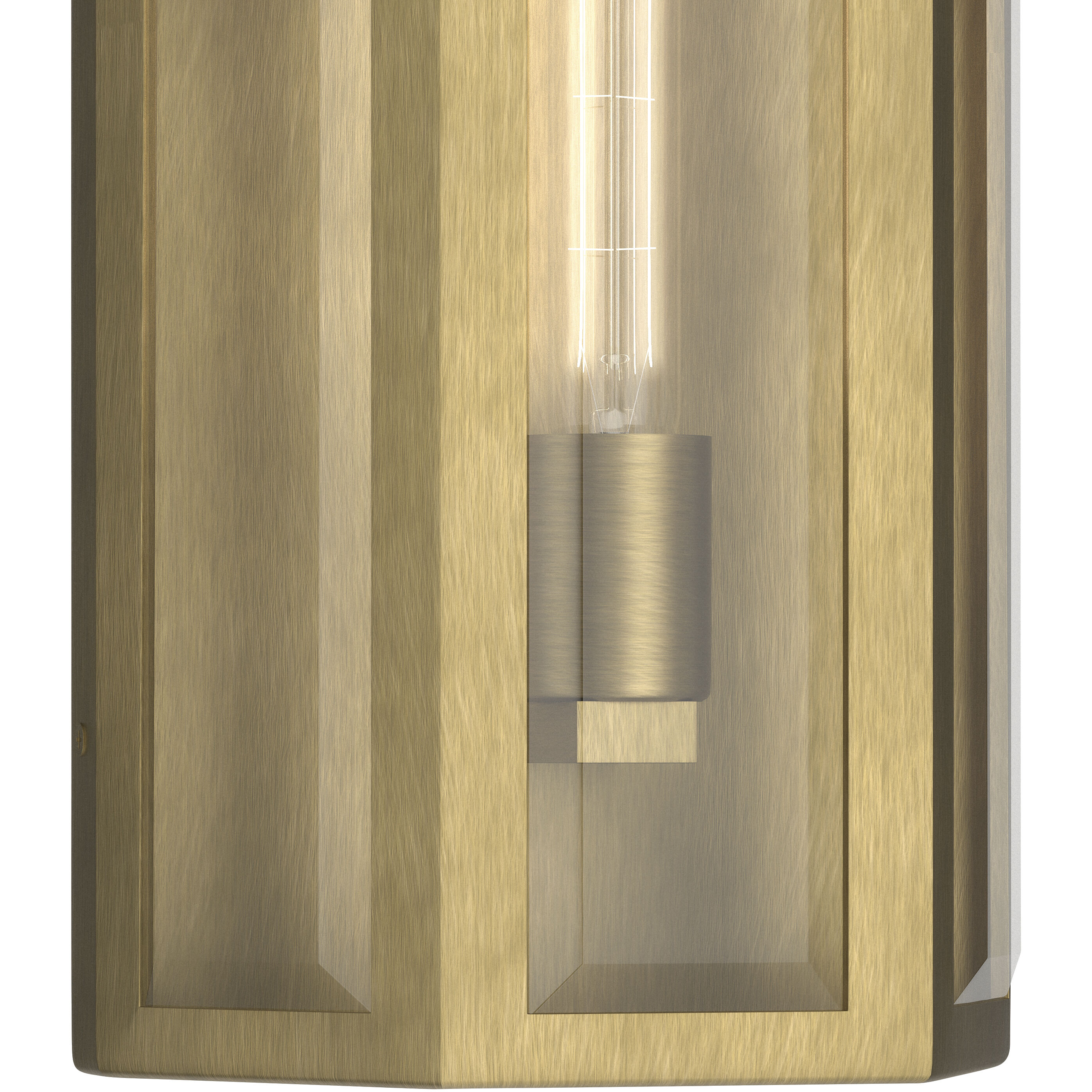 Berens 1 Light 16 inch Natural Brass Outdoor Wall Light