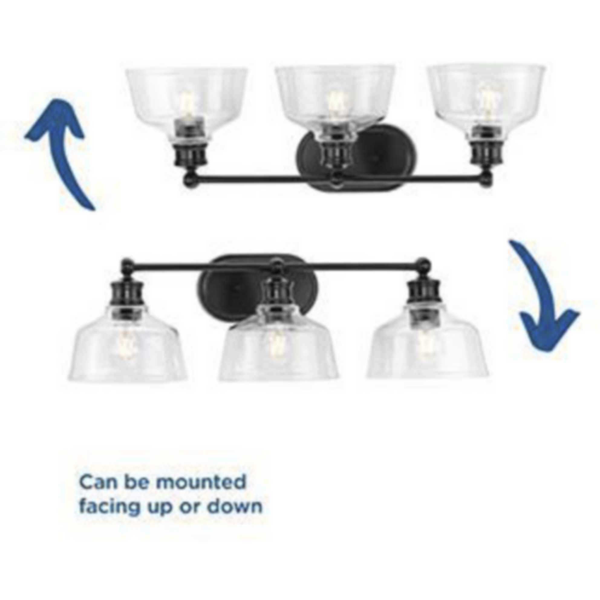 Singleton 3 Light 26.5 inch Matte Black Bath Vanity Wall Light