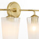 Providence 4 Light 35 inch Aged Brass Vanity Light Wall Light