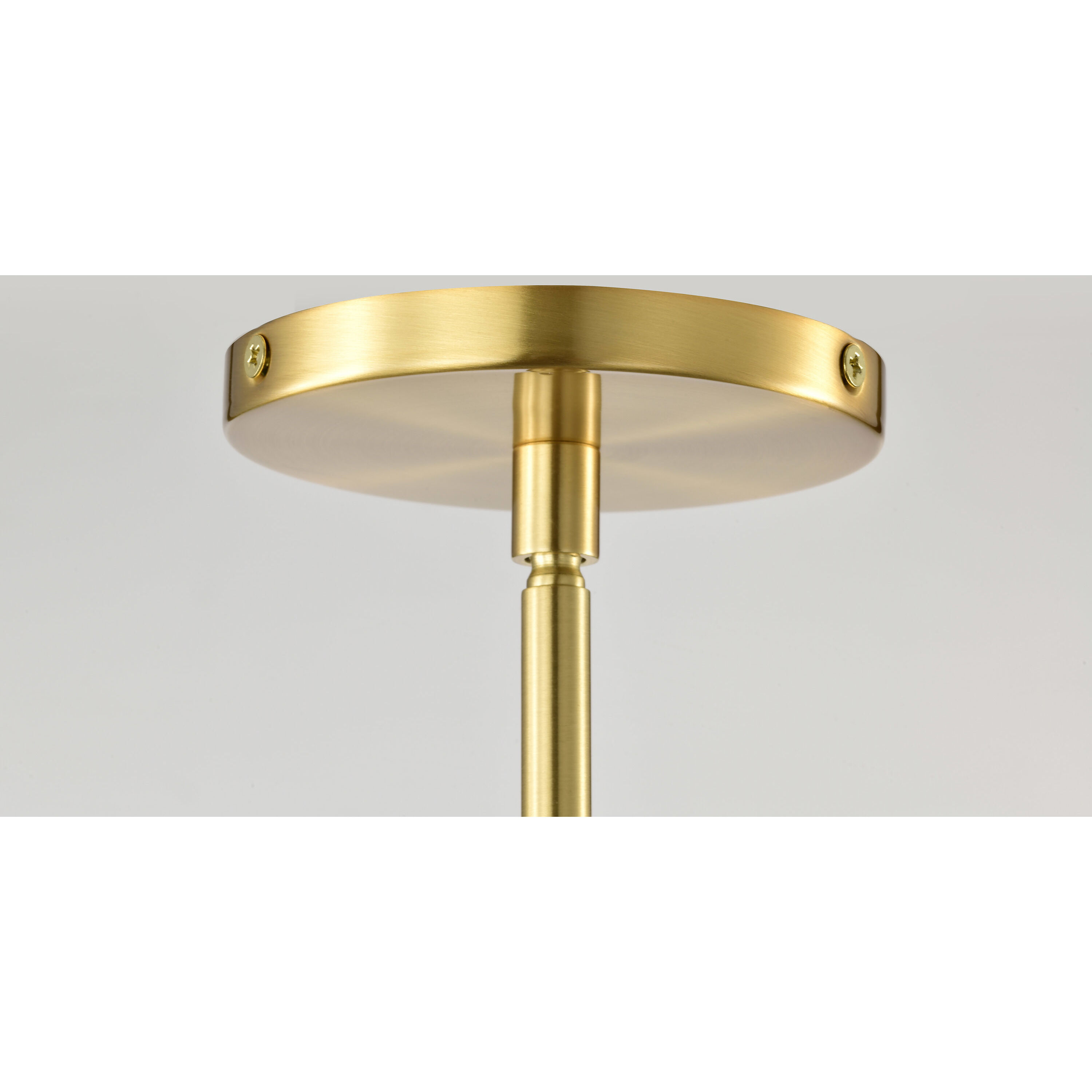 Aura LED 7.25 inch Brushed Brass Pendant Ceiling Light