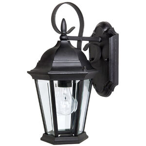 Spencer 1 Light 15 inch Black Outdoor Wall Lantern