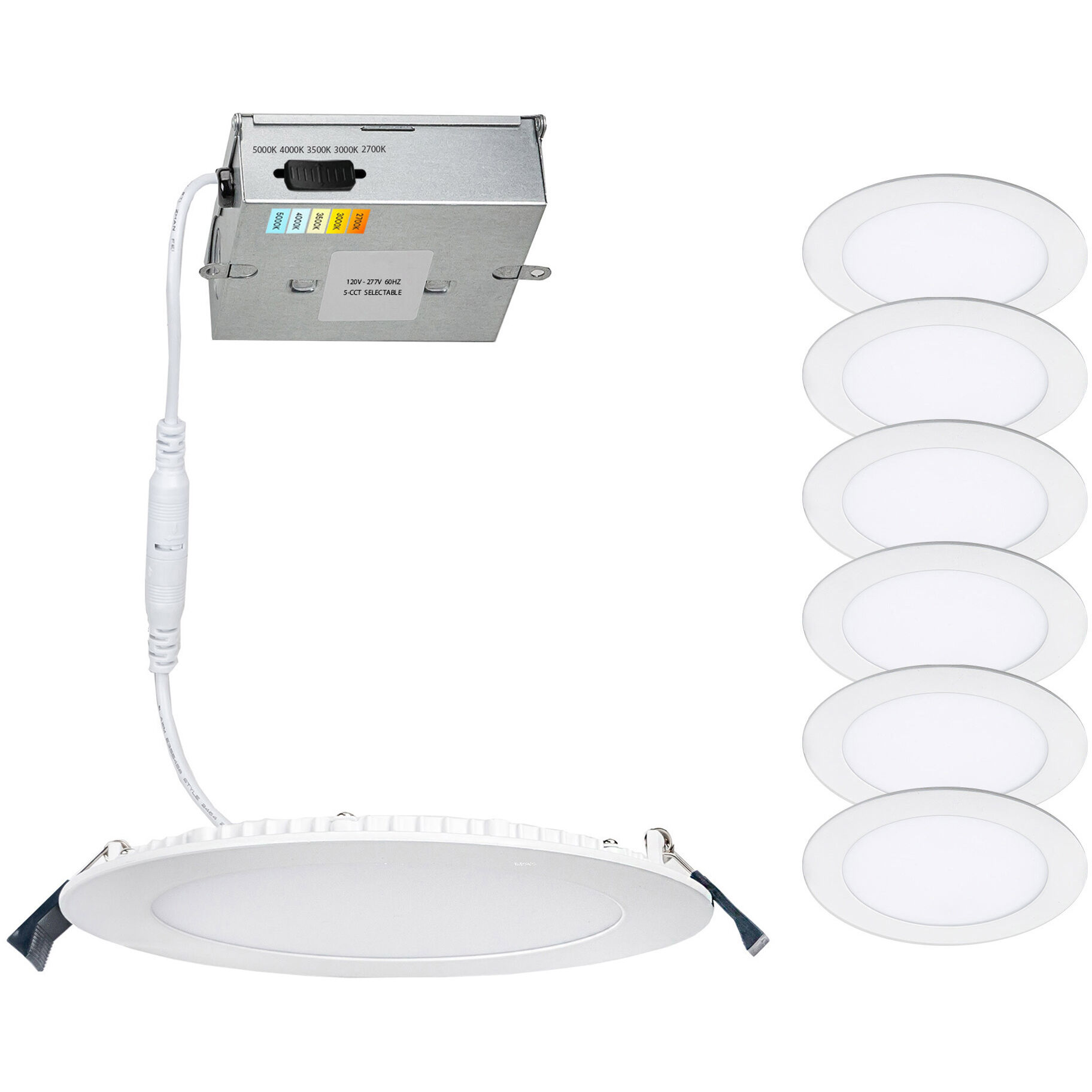 Lotos LED White Complete Kit Recessed Lighting