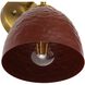 Shepard 1 Light 6.25 inch Modern Brass Wall Sconce Wall Light in Russet Clay