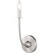 Shannon 1 Light 5.25 inch Brushed Nickel Wall Sconce Wall Light