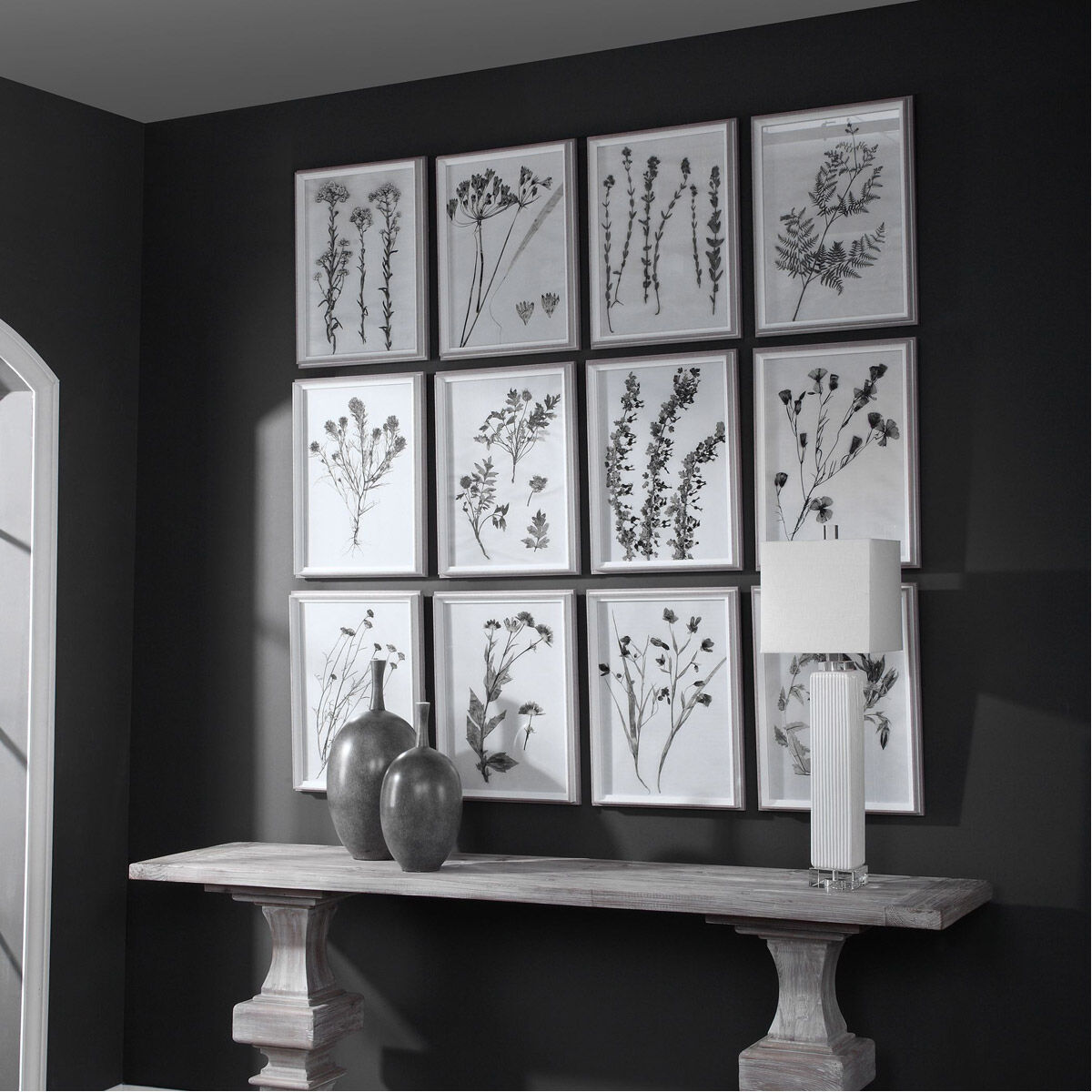 Contemporary Botanicals 22 X 16 inch Framed Prints, Set of 12