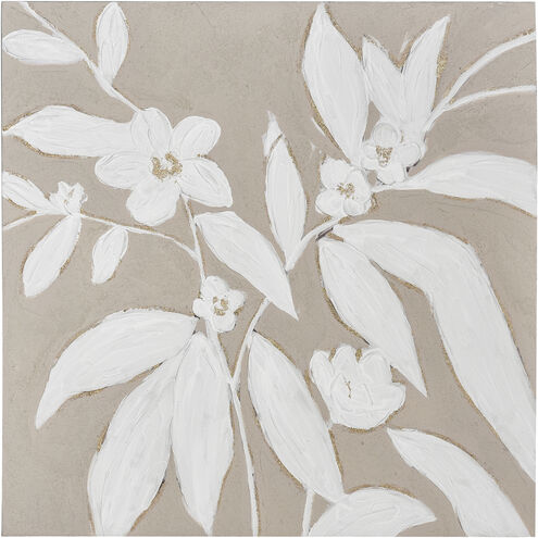Lathrop Tan with White and Gold Wall Art
