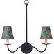 Marble Multicolor Tapered Chandelier Shade