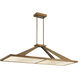 Stiles LED 48 inch Ashen Gold Island Chandelier Ceiling Light