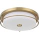 Kolson 1 Light 16 inch Satin Gold Flush Mount Ceiling Light
