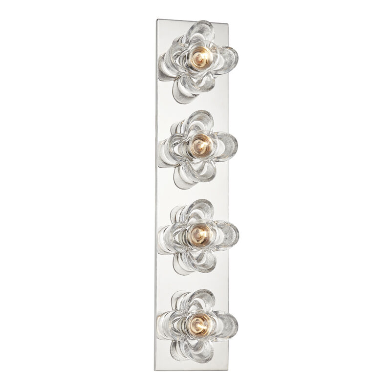 Mitzi H410304 PN Shea 4 Light 22 inch Polished Nickel Bath And Vanity Wall Light