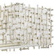 Farrah LED 48.25 inch Silver Leaf Chandelier Ceiling Light, Linear & Oval