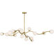 Curven 16 Light 25.75 inch Legacy Brass Chandelier Ceiling Light