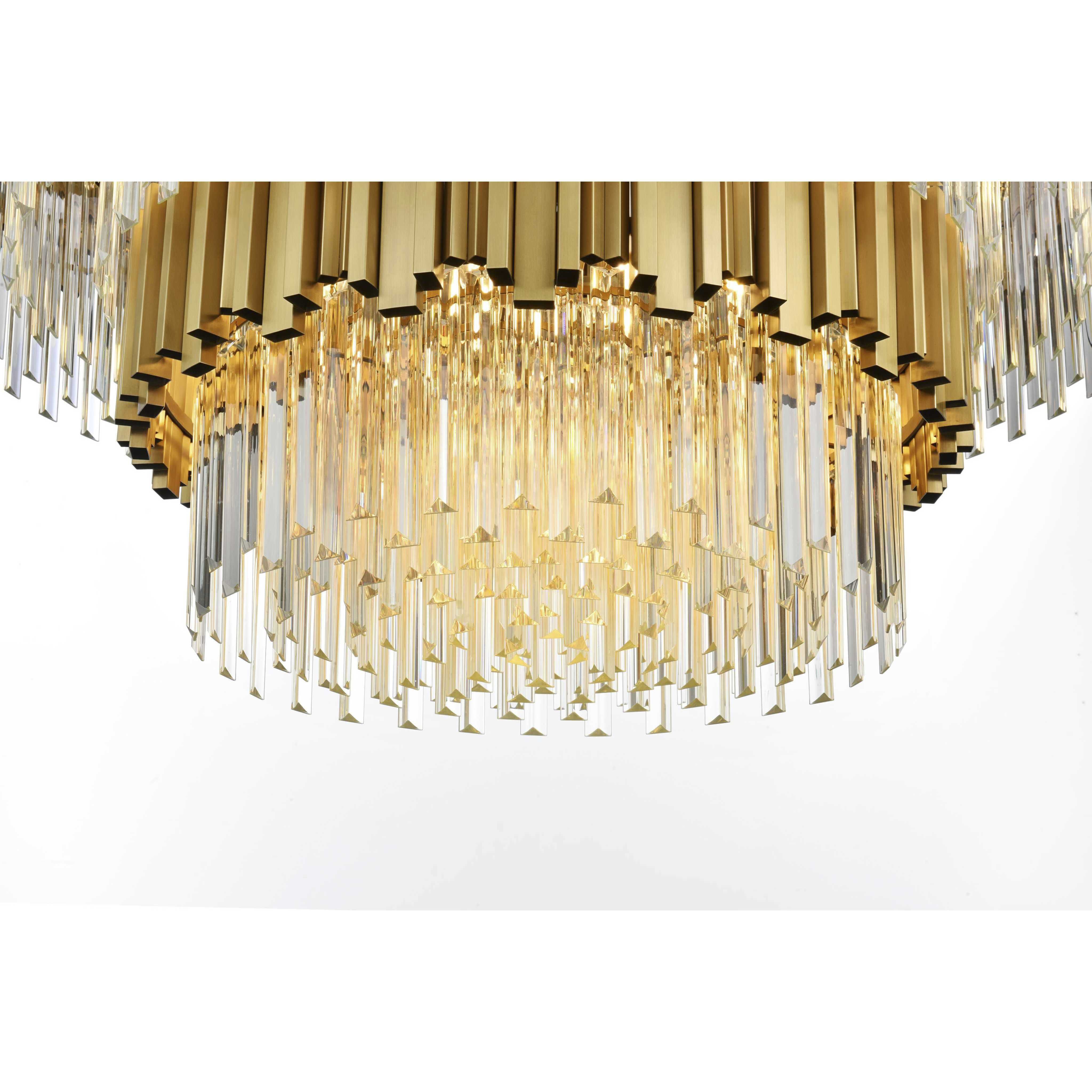 Willow 16 Light 40 inch Satin Gold Chandelier Ceiling Light