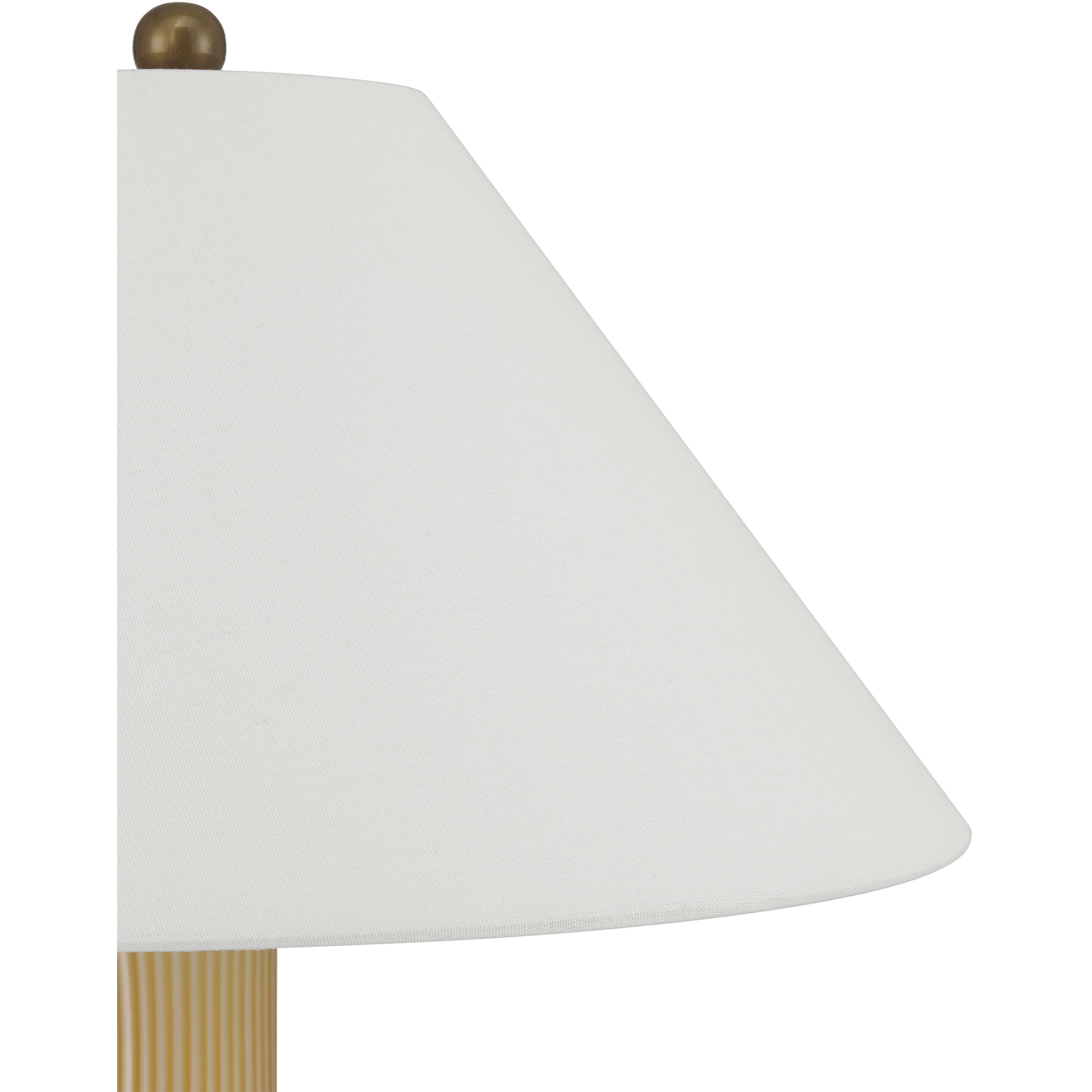 Striae 30.75 inch 100.00 watt Yellow/Off-White Table Lamp Portable Light