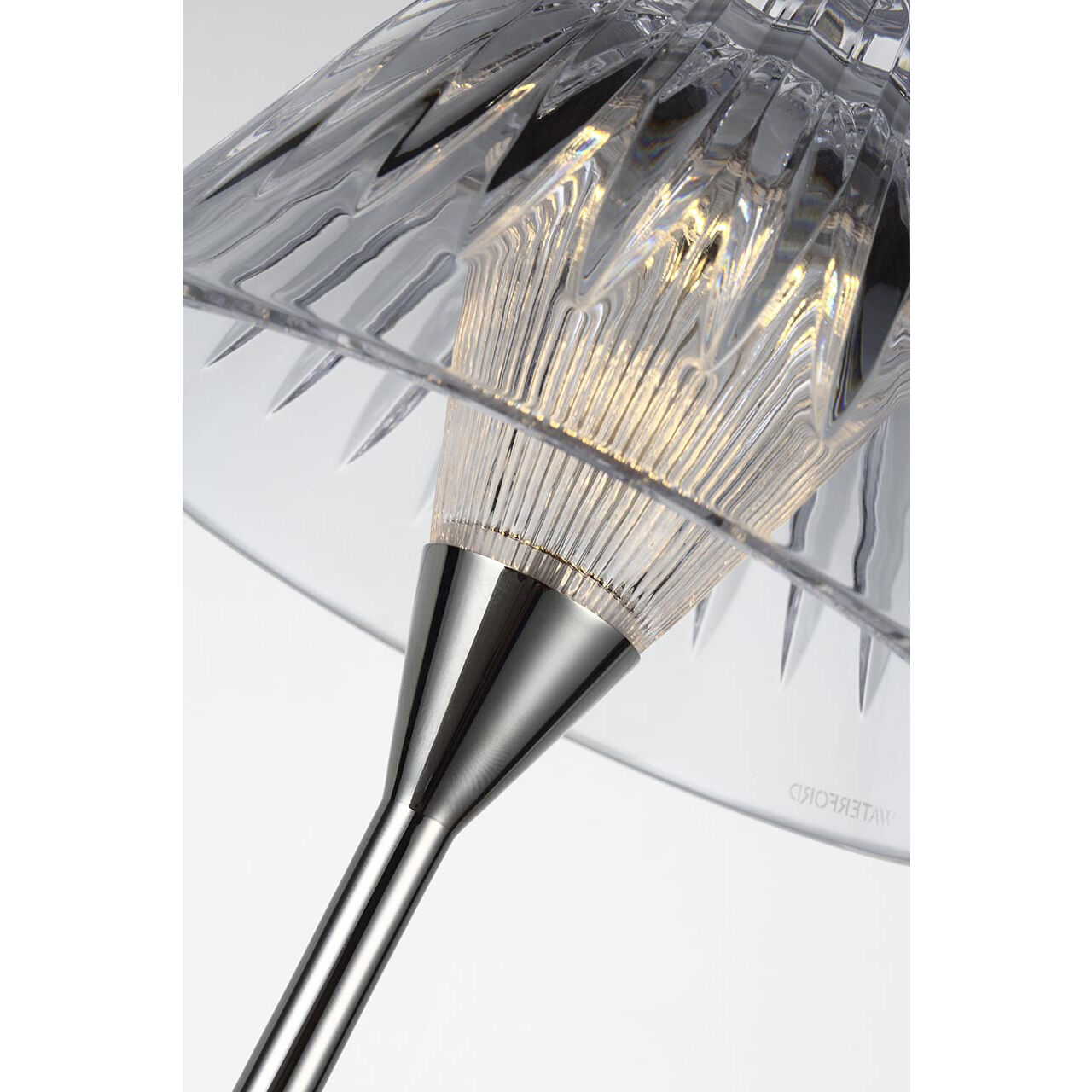 Waterford Blaze 11.5 inch 1.00 watt Polished Nickel Rechargeable Table Lamp Portable Light