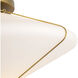Alora Mood Reeve 1 Light 14.75 inch Brushed Gold Flush Mount Ceiling Light