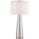 Tyrone 28 inch 150.00 watt Silver Table Lamp Portable Light
